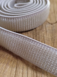 Suchý zip plyš šíře 20 mm elastický barva béžová světlá