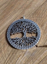 Přívěsek strom života s lístečky Ø41 mm velký