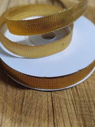 Stuha dekorační 10 mm barva zlatá