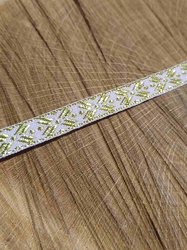 Stuha se zlatým dekorem šíře 10 mm