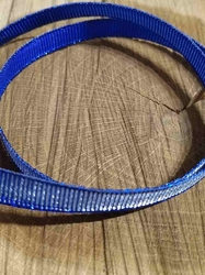 Stuha rypsová měňavá modrá se stříbrem 10 mm