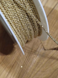 Šňůra leonská 1,7 mm barva zlatá
