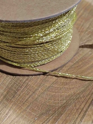 Lurexová šňůrka šíře 1,2 mm barva zlatá