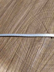 Stuha atlasová oboulící s rexorem šíře 3mm barva krémová zlatá