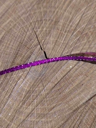 Dekorační stuha s lurexem šíře 3 mm barva fialová