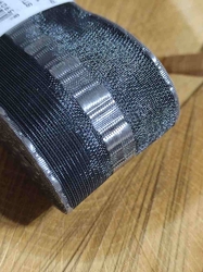 Plátnová stuha s monofilem šíře 40 mm barva antracit