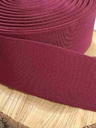 Pruženka hladká šíře 50 mm tkaná barva bordo