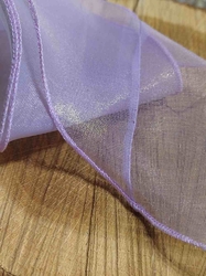 Organzová stuha s perleťovým leskem šíře 80 mm barva fialková