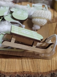 Vánoční ozdoby 10 ks barva zelinkavá