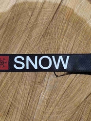 Lampas / rypsová stuha Snow šíře 19 mm barva černá