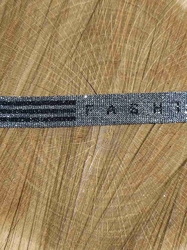 Lampas s lurexem Fashion šíře 15 mm barva šedá