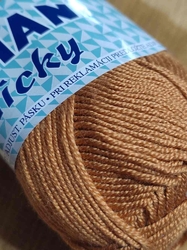 Pletací příze VSV Elian Nicky 50 g barva 2174 hnědá světlá