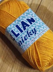 Pletací příze VSV Elian Nicky 50 g barva 1014 oranžová světlá