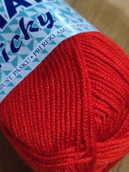 Pletací příze VSV Elian Nicky 50 g barva 207 červená