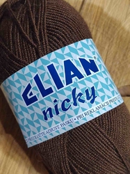 Pletací příze VSV Elian Nicky 50 g barva 1182 hnědá tmavá