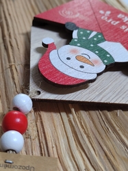 Dřevěná obálka Dopis pro Ježíška barva červená