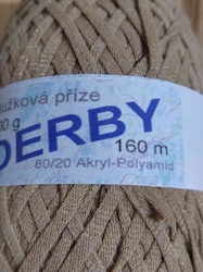 Pletací příze stužková SDS Derby hnědá světlá