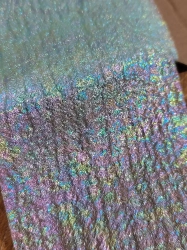 Stuha s perleťovým leskem šíře 65 mm světle modrá