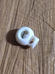 Brzdičky kulaté 15 x 19 mm barva bílá
