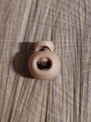 Brzdičky kulaté 15 x 19 mm barva béžová tmavá
