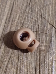 Brzdičky kulaté 15 x 19 mm barva béžová tmavá