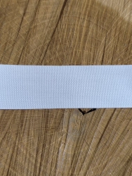 Bavlněná stuha plátnovka šíře 25 mm bílá
