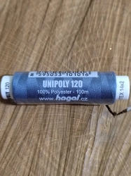 Polyesterové nitě Unipoly návin 100 m 854 modrošedá