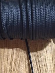 Oděvní šňůra PES Ø3 mm barva černá