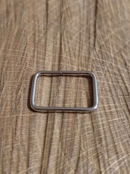 Průvlek / vsuvka šíře 20 mm na koženou galanterii barva nikl