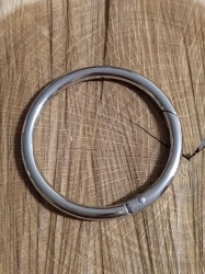 Karabina kulatá na kabelky Ø50 mm barva nikl
