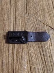Kožichová spona 10x50 mm barva hnědá