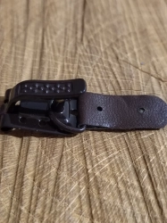 Kožichová spona 10x50 mm barva hnědá