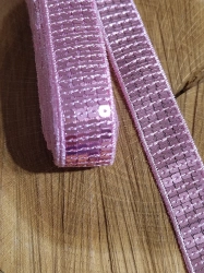Flitrový prýmek šíře 22 mm růžová světlá