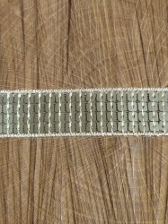 Flitrový prýmek šíře 22 mm barva zlatá světlá