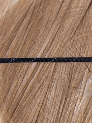 Padáková šňůra Ø4 mm s reflexní nití černá