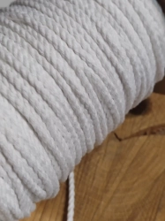 Bavlněná šňůra kroucená Ø3 mm bílá