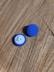 Knoflík potažený průměr 14 mm modrá
