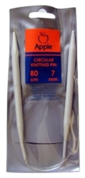Apple Pletací jehlice kruhové 80 cm - 7 mm