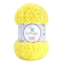 POPYARN Příze Kuzu B06 - žlutá, 100g 100m