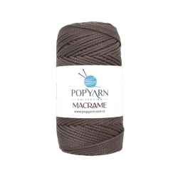 POPYARN Příze Macrame B003 - hnědá, 100g 140m