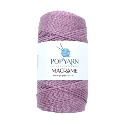 POPYARN Příze Macrame B028 - fialová, 100g 140m