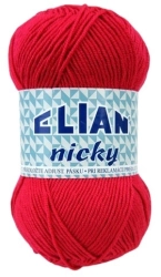 VSV Pletací příze Elian Nicky 207 - červená