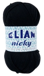 VSV Pletací příze Elian Nicky 217 - černá