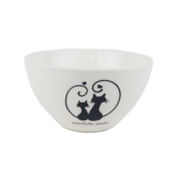 Porcelánová miska kočky X8722