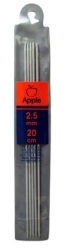 Apple Jehlice Ponožkové - 2,5 mm