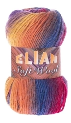 VSV Pletací příze Elian Soft Wool 808 - oranžová