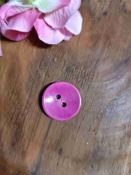 Dřevěný dekorační knoflík, Barva Růžová světlá 