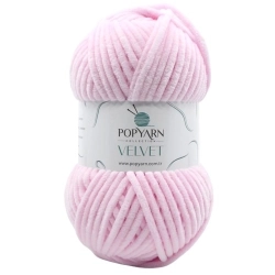 POPYARN Pletací příze Velvet B04 - růžová
