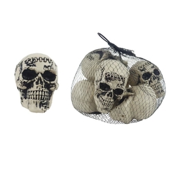 Halloween lebka v tašce, 6 ks X5890