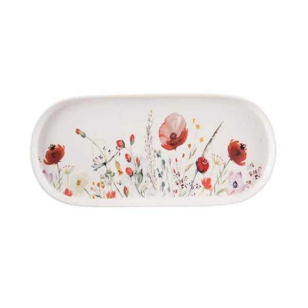 Tác servírovací porcelánový MÁK 25x12 cm O0556